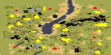 War in the Canyons - Red Alert 2 Map Preview Image